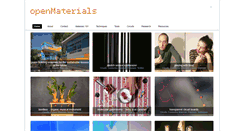 Desktop Screenshot of openmaterials.org